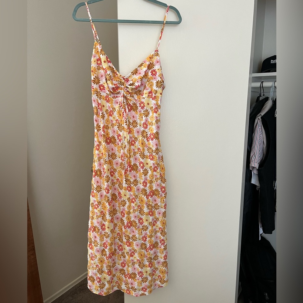 Cute floral spaghetti strap dress